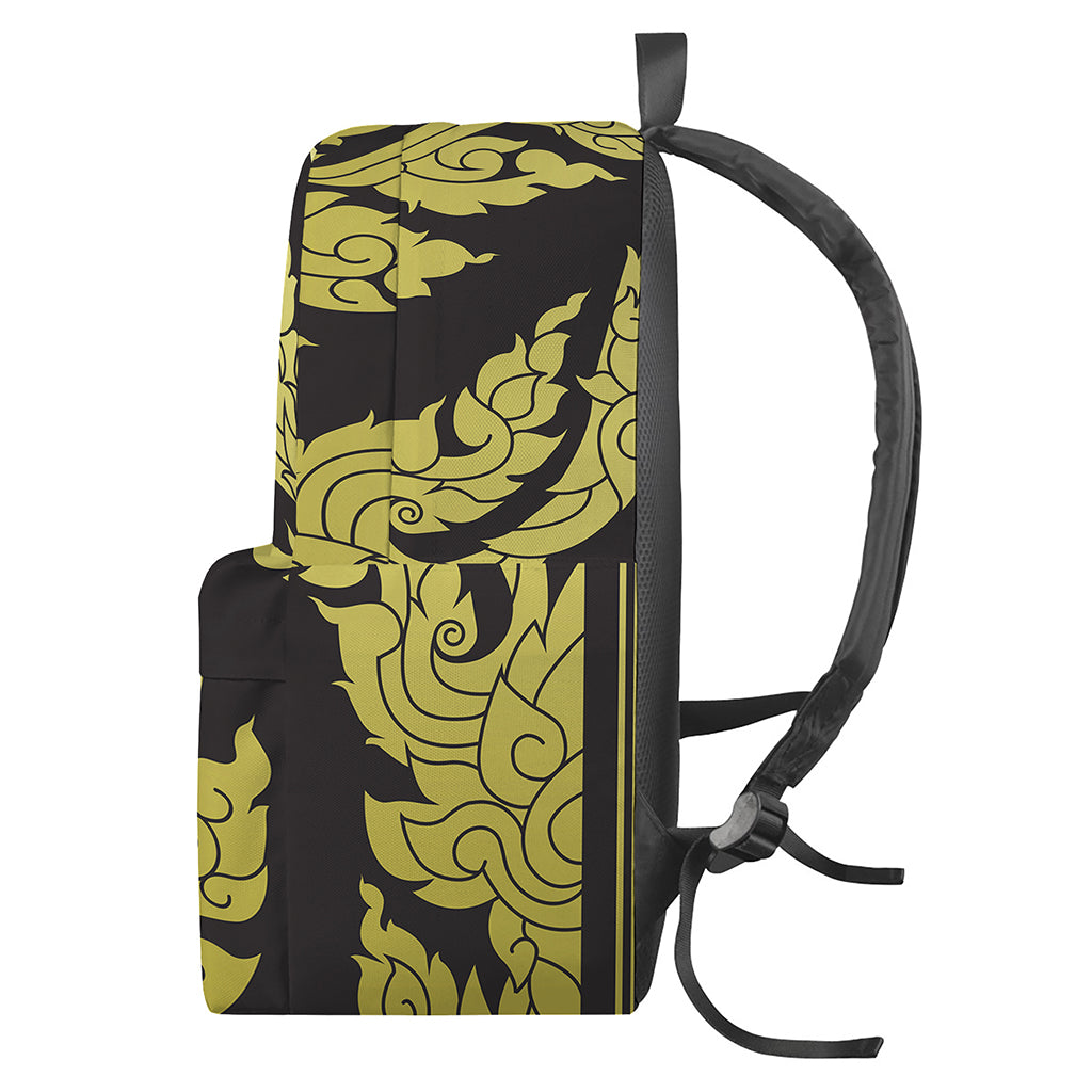 Thai Ornament Pattern Print Backpack