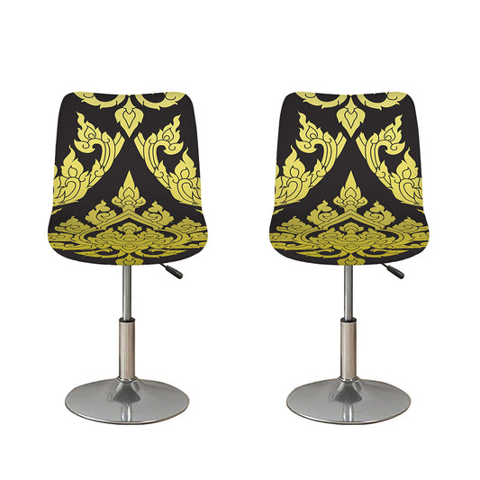Thai Ornament Pattern Print Bar Stool Covers