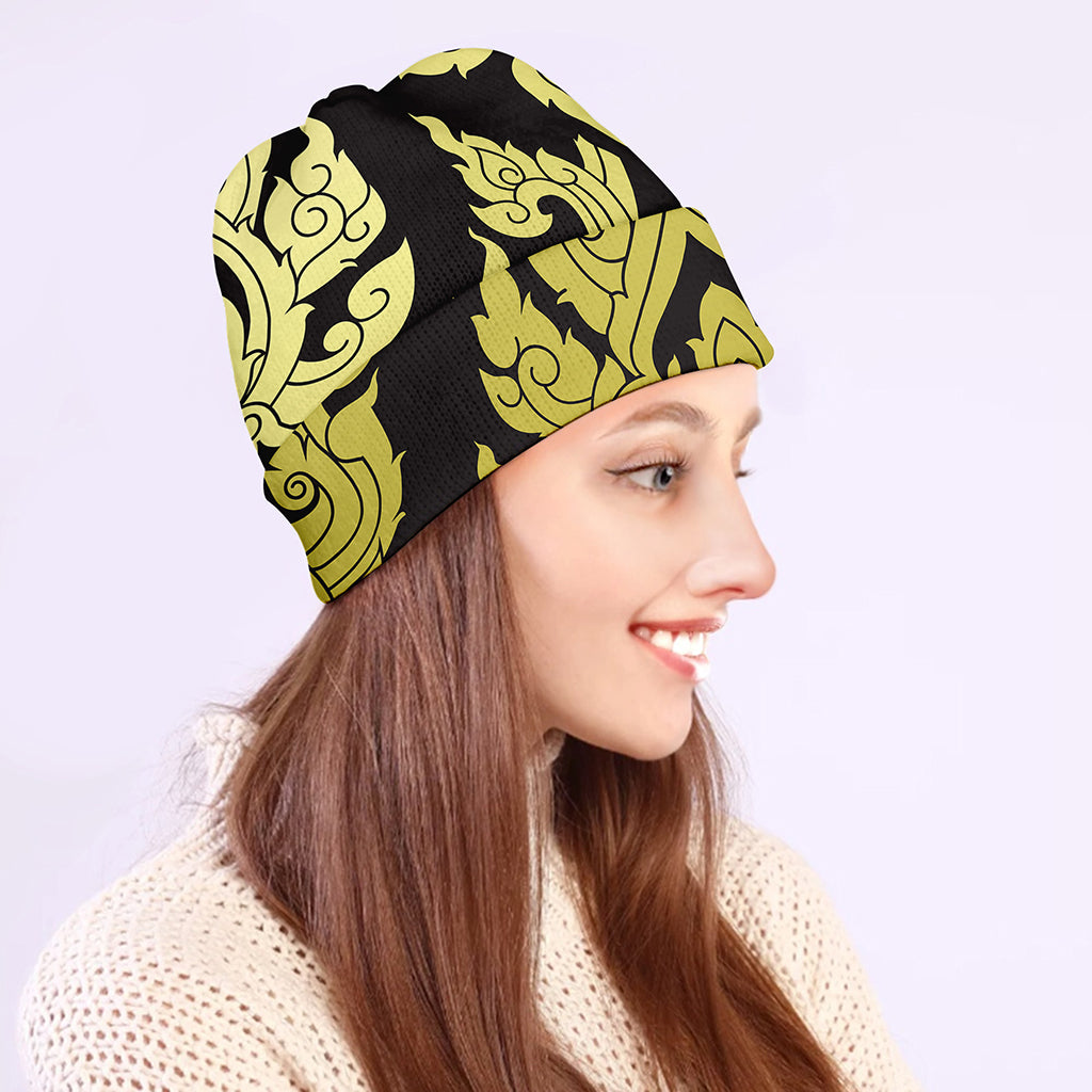 Thai Ornament Pattern Print Beanie