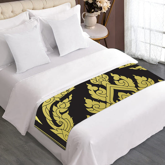 Thai Ornament Pattern Print Bed Runner
