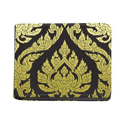 Thai Ornament Pattern Print Bifold Wallet