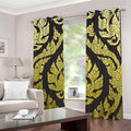 Thai Ornament Pattern Print Dimout Grommet Curtains