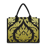 Thai Ornament Pattern Print Canvas Tote Bag
