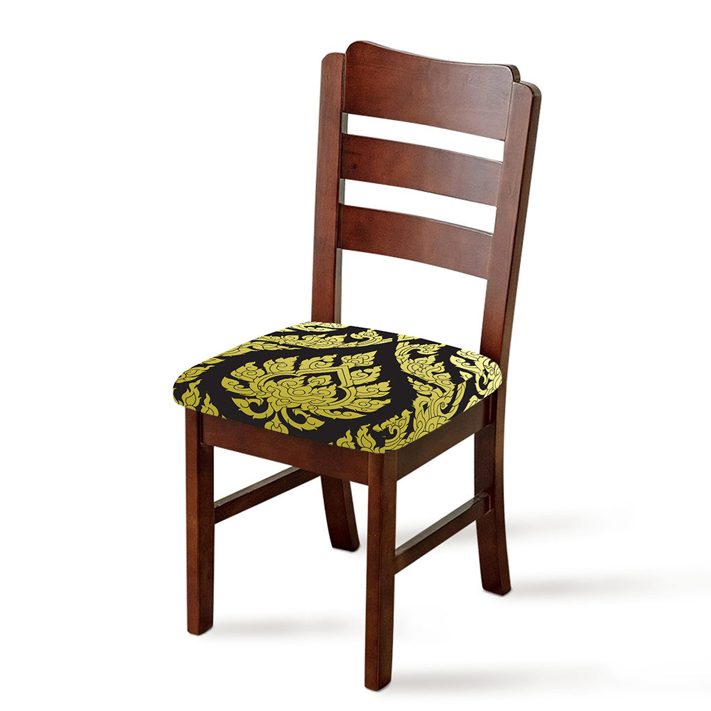 Thai Ornament Pattern Print Chair Cushion Cover
