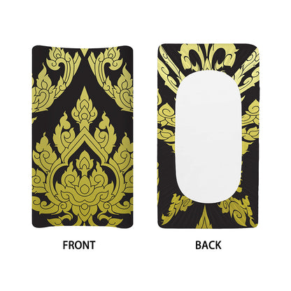 Thai Ornament Pattern Print Changing Pad Cover