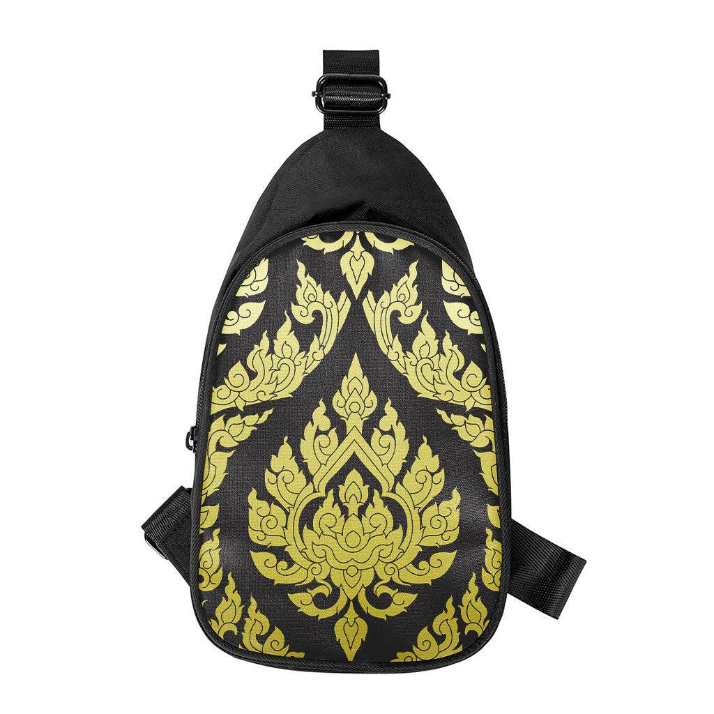 Thai Ornament Pattern Print Chest Bag