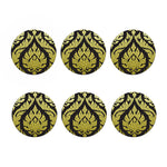 Thai Ornament Pattern Print Coaster Set