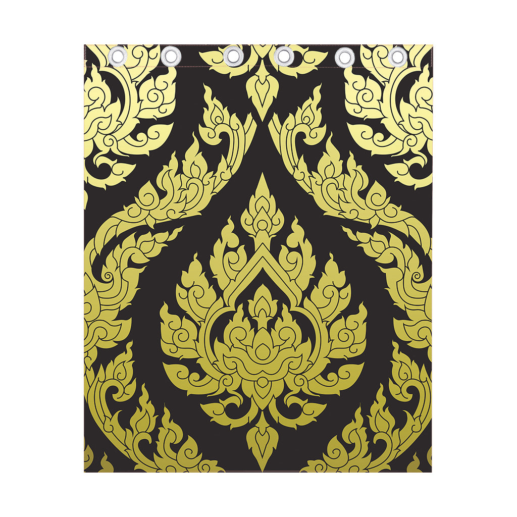 Thai Ornament Pattern Print Curtain