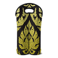 Thai Ornament Pattern Print Double Neoprene Wine Tote