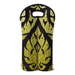 Thai Ornament Pattern Print Double Neoprene Wine Tote