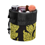 Thai Ornament Pattern Print Drawstring Makeup Bag