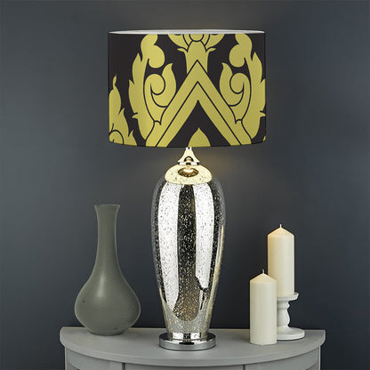 Thai Ornament Pattern Print Drum Lamp Shade