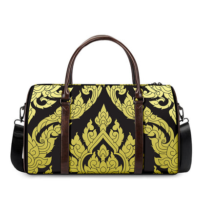 Thai Ornament Pattern Print Duffle Bag