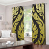 Thai Ornament Pattern Print Extra Wide Grommet Curtains