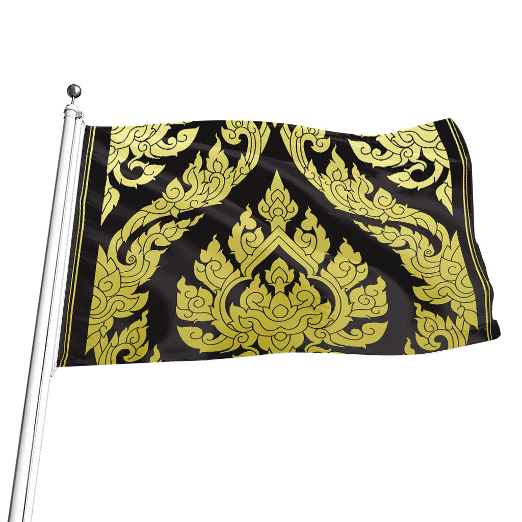 Thai Ornament Pattern Print Flag