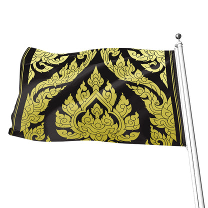Thai Ornament Pattern Print Flag