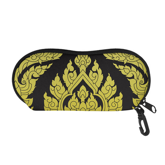 Thai Ornament Pattern Print Glasses Case