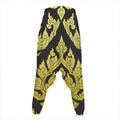 Thai Ornament Pattern Print Hammer Pants