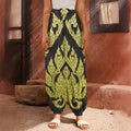 Thai Ornament Pattern Print Harem Pants