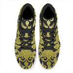 Thai Ornament Pattern Print High Top Leather Sneakers