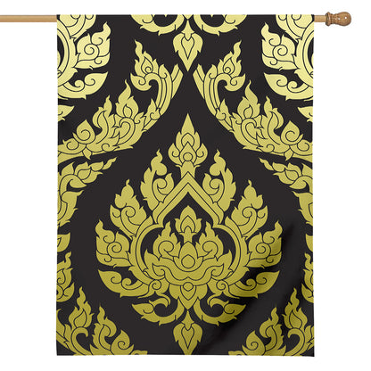 Thai Ornament Pattern Print House Flag