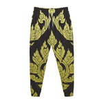 Thai Ornament Pattern Print Jogger Pants