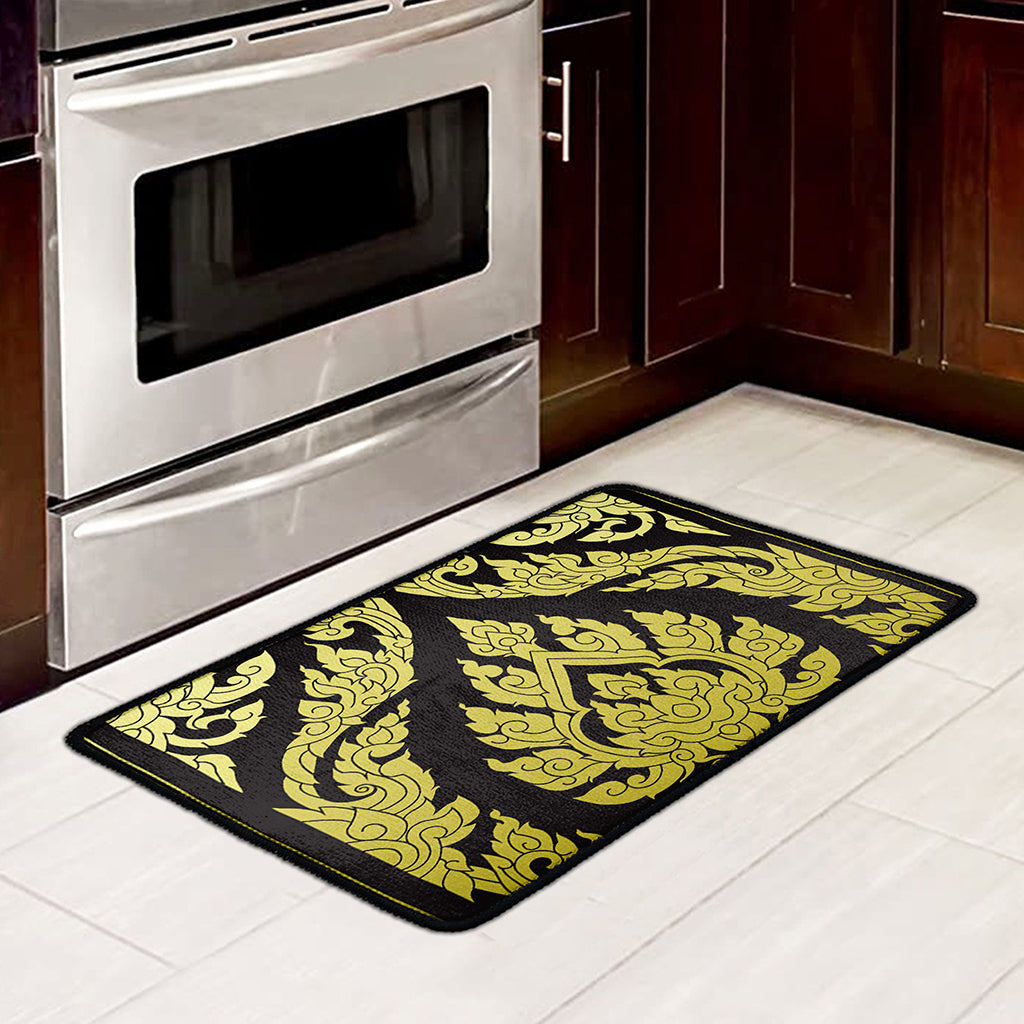 Thai Ornament Pattern Print Kitchen Mat