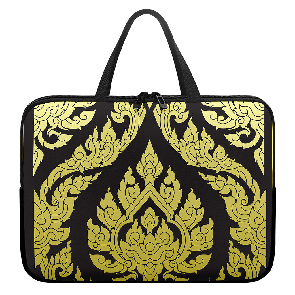 Thai Ornament Pattern Print Laptop Sleeve With Handle
