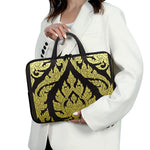 Thai Ornament Pattern Print Laptop Sleeve With Handle