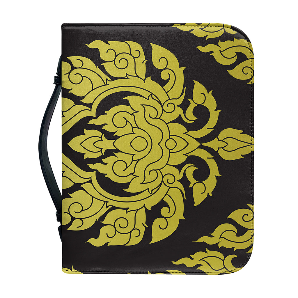 Thai Ornament Pattern Print Leather Bible Cover