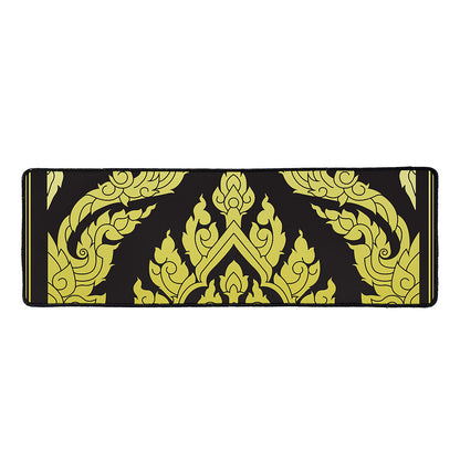 Thai Ornament Pattern Print Long Kitchen Mat
