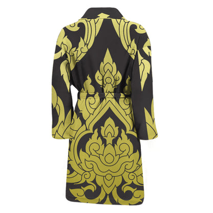 Thai Ornament Pattern Print Men's Bathrobe