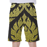 Thai Ornament Pattern Print Men's Beach Shorts
