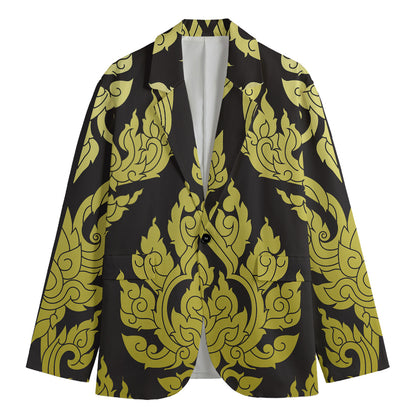 Thai Ornament Pattern Print Men's Blazer