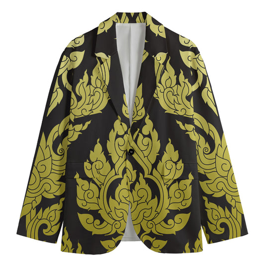 Thai Ornament Pattern Print Men's Blazer