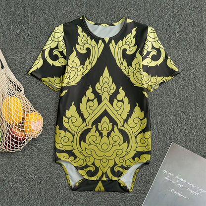 Thai Ornament Pattern Print Men's Bodysuit