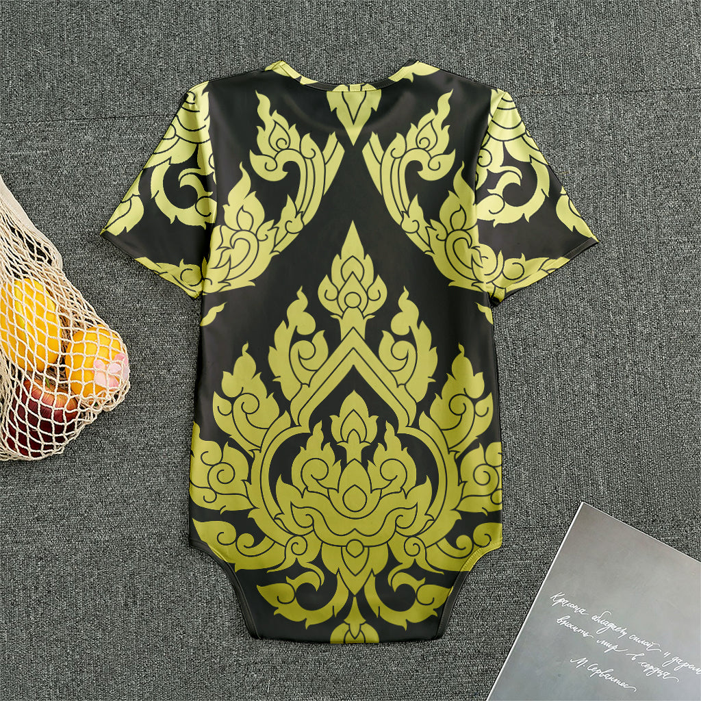 Thai Ornament Pattern Print Men's Bodysuit