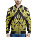 Thai Ornament Pattern Print Men's Bomber Jacket