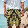 Thai Ornament Pattern Print Men's Cargo Shorts