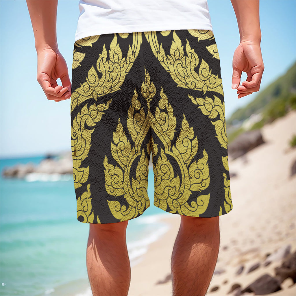 Thai Ornament Pattern Print Men's Cargo Shorts