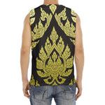 Thai Ornament Pattern Print Men's Fitness Tank Top