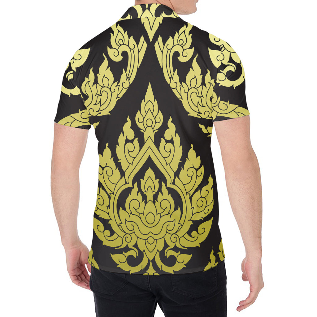 Thai Ornament Pattern Print Men's Shirt