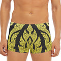 Thai Ornament Pattern Print Men's Short Boxer Briefs