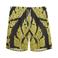 Thai Ornament Pattern Print Men's Athletic Shorts