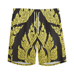 Thai Ornament Pattern Print Men's Sports Shorts