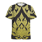 Thai Ornament Pattern Print Men's Sports T-Shirt