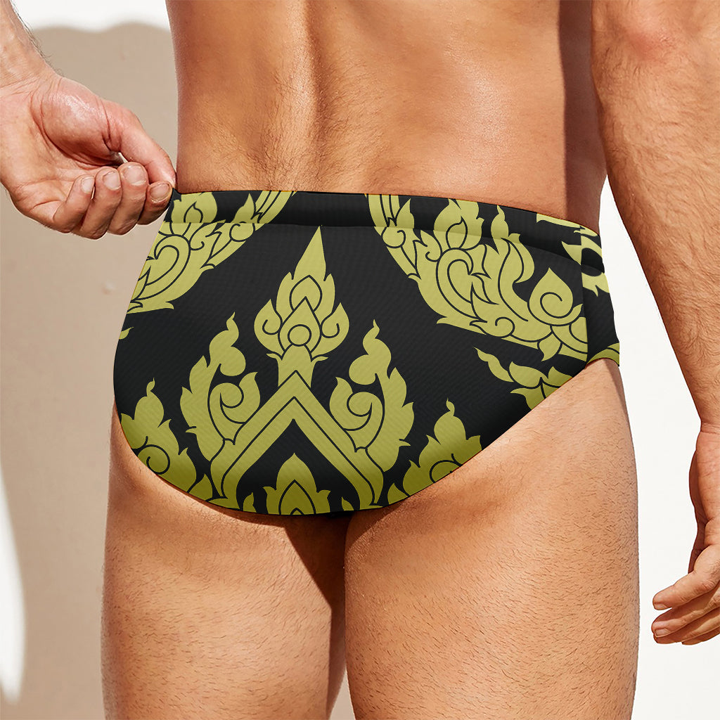 Thai Ornament Pattern Print Men's Swim Briefs