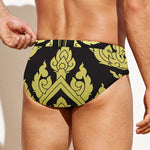 Thai Ornament Pattern Print Men's Swim Briefs