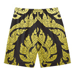 Thai Ornament Pattern Print Men's Swim Trunks