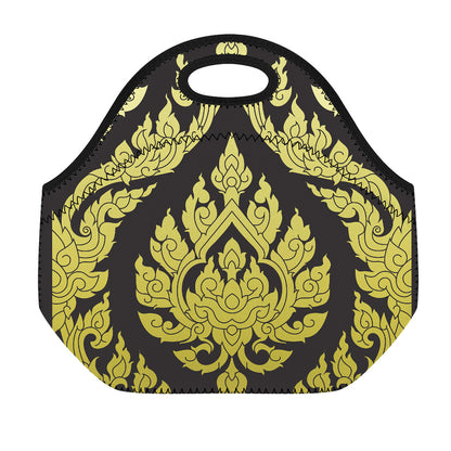 Thai Ornament Pattern Print Neoprene Lunch Bag